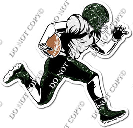 Football - Running Back - Hunter Green Sparkle w/ Variants