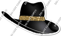 Black Fedora / Gold Rim w/ Variant