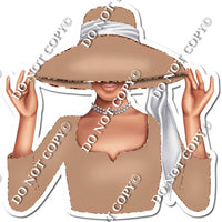 Rose Gold - Light Skin Tone Woman in Fancy Hat w/ Variants