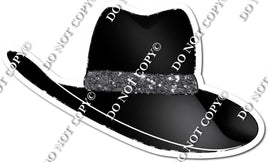 Black Fedora / Silver Rim w/ Variant