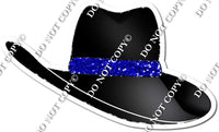 Black Fedora / Blue Rim w/ Variant