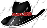 Black Fedora / Red Rim w/ Variant