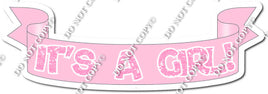 Sparkle Baby Pink - It's a Girl Banner w/ Variants