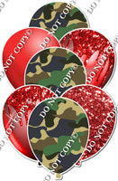 Red & Camo Balloon Bundle