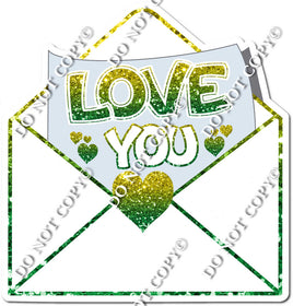 Yellow & Green Ombre Envelope w/ Variants
