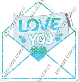 Mint & Baby Blue Ombre Envelope w/ Variants