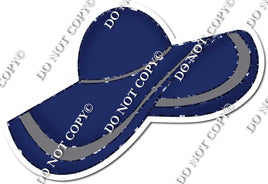 Navy Blue Floppy Hat / Grey Rim w/ Variant