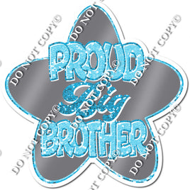 Baby Blue / Grey Star - Proud Big Brother
