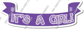 Sparkle Lavender - It's a Girl - Purple Banner w/ Variants