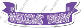 Sparkle Lavender - Welcome Baby - Purple Banner w/ Variants