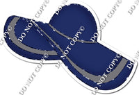 Navy Blue Floppy Hat / Grey Rim w/ Variant