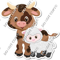 Brown Cow with White Lamb w/ Variants