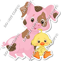 Pink Spotted Pig with Yellow Duck w/ Variants