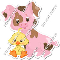 Pink Spotted Pig with Yellow Duck w/ Variants
