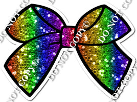 Rainbow Sparkle Bow