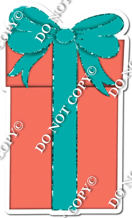 Coral & Teal Present