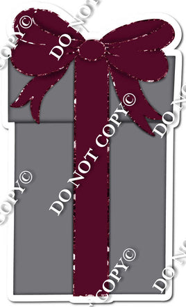 Grey & Burgundy Present