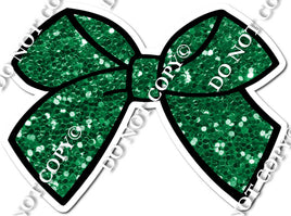 Green Sparkle Bow