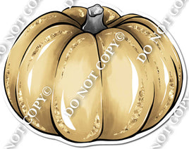 Light Brown Sparkle Pumpkin no Stem