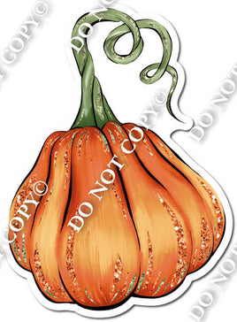 Orange Sparkle Small Pumpkin