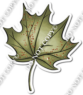 Green Leave Upright