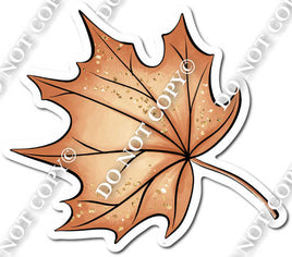 Light Brown Leaf Left Facing