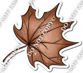 Brown Leaf Right Facing Yard Cards