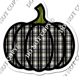 Black Plaid Pumpkin