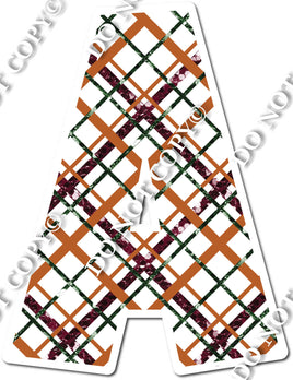 Plaid Seasonal Letter A