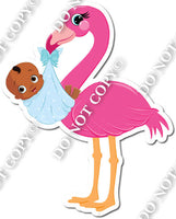 Flamingo Dark Skin Tone Baby Boy w/ Variants