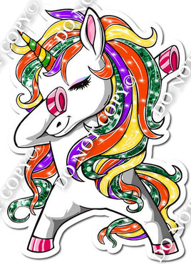 Halloween Unicorn Dabbing Left