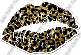 Gold Leopard Lips