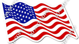 Flat American Flag Wavy