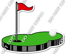 Golf Putting Green w/ Variants