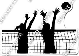 Volleyball Girls Blocking