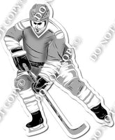 Hockey Player Yard Cards