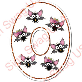 Halloween Letter O Bats