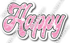 Happy for Sparkle Baby Pink Vertical Frame