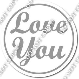 Love You for Flat Grey Frame