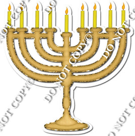 Gold Menorah