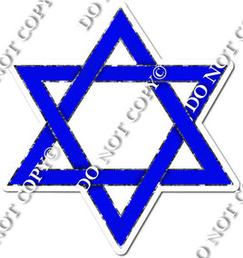 Star of David Blue Sparkle