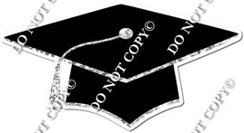 Light Silver Graduation Cap