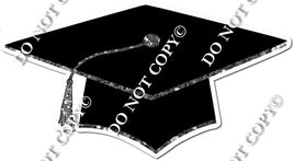 Silver Graduation Cap