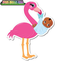 Flamingo Dark Skin Tone Baby Boy w/ Variants