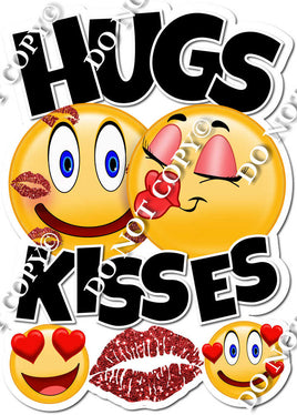 Hugs and Kisses Emoji's