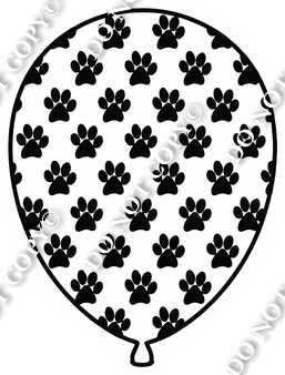 Paw Print Balloon