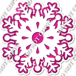 Hot Pink Snowflake