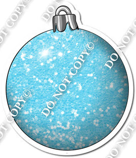 Christmas Ball Sparkle Baby Blue