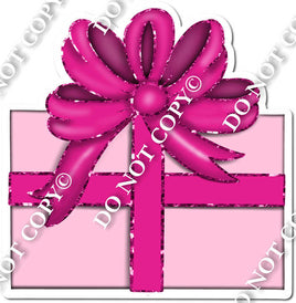 Short Pink Bow, Baby Pink Present
