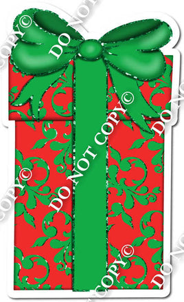 Fancy Green & Red Present
